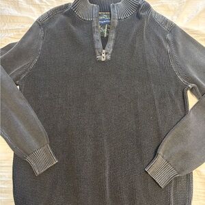 Men's Gray Half-Zip Sweater, Tommy Bahama